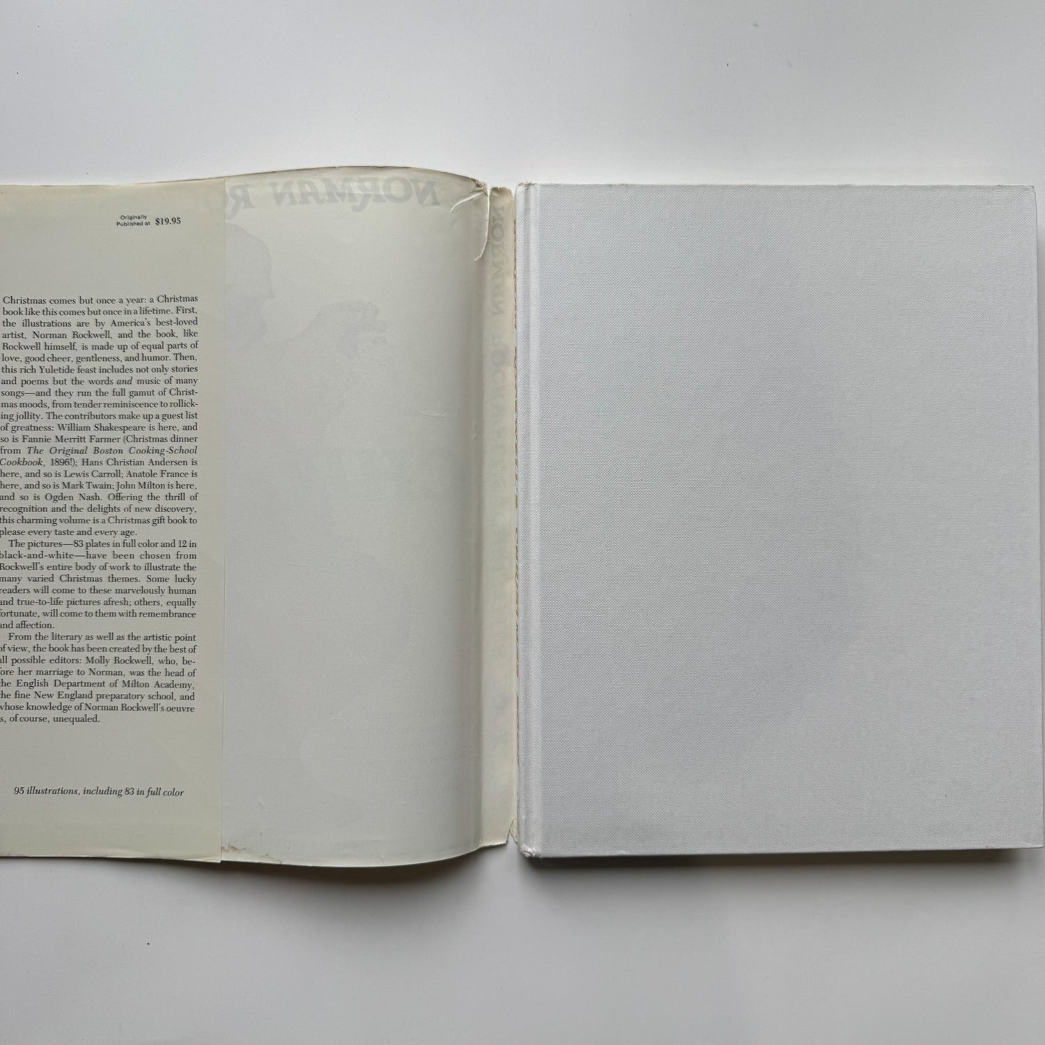 Norman Rockwell's Christmas Book, 1977 Oversized Hardcover - Pretty Old Books