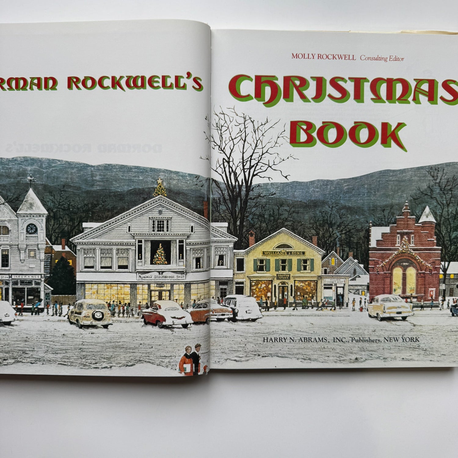 Norman Rockwell's Christmas Book, 1977 Oversized Hardcover - Pretty Old Books