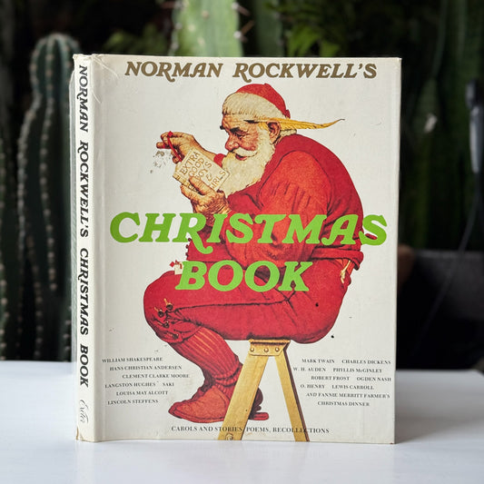 Norman Rockwell's Christmas Book, 1977 Oversized Hardcover - Pretty Old Books