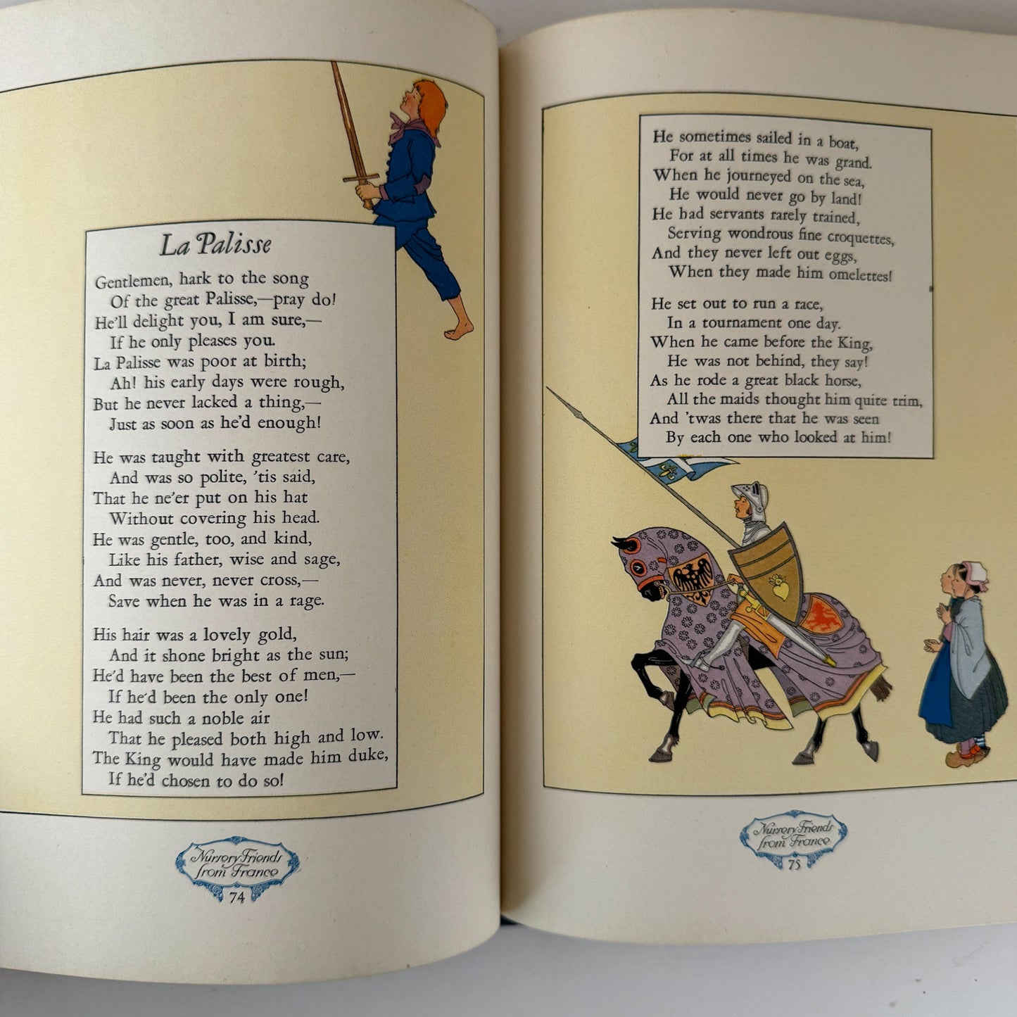 Nursery Friends From France, Olive Beaupré Miller, Maud & Miska Petersham, 1954, My Travelship Series - Pretty Old Books