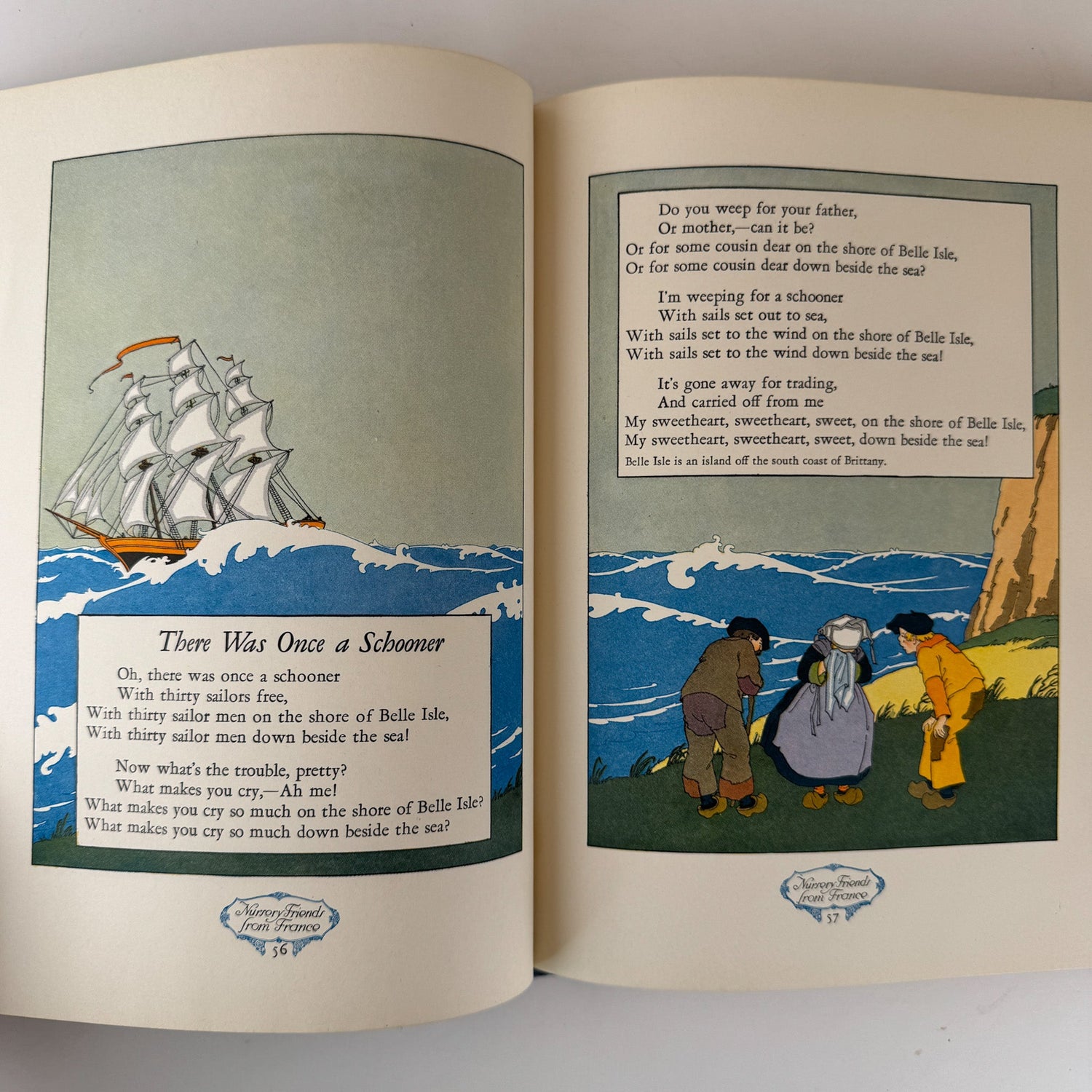 Nursery Friends From France, Olive Beaupré Miller, Maud & Miska Petersham, 1954, My Travelship Series - Pretty Old Books