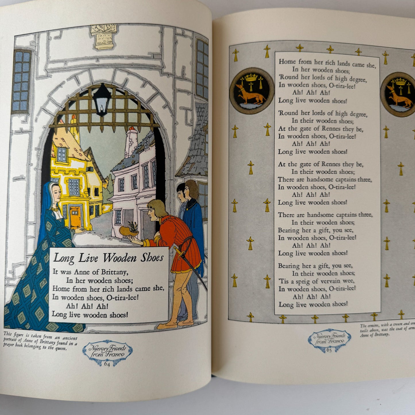 Nursery Friends From France, Olive Beaupré Miller, Maud & Miska Petersham, 1954, My Travelship Series - Pretty Old Books