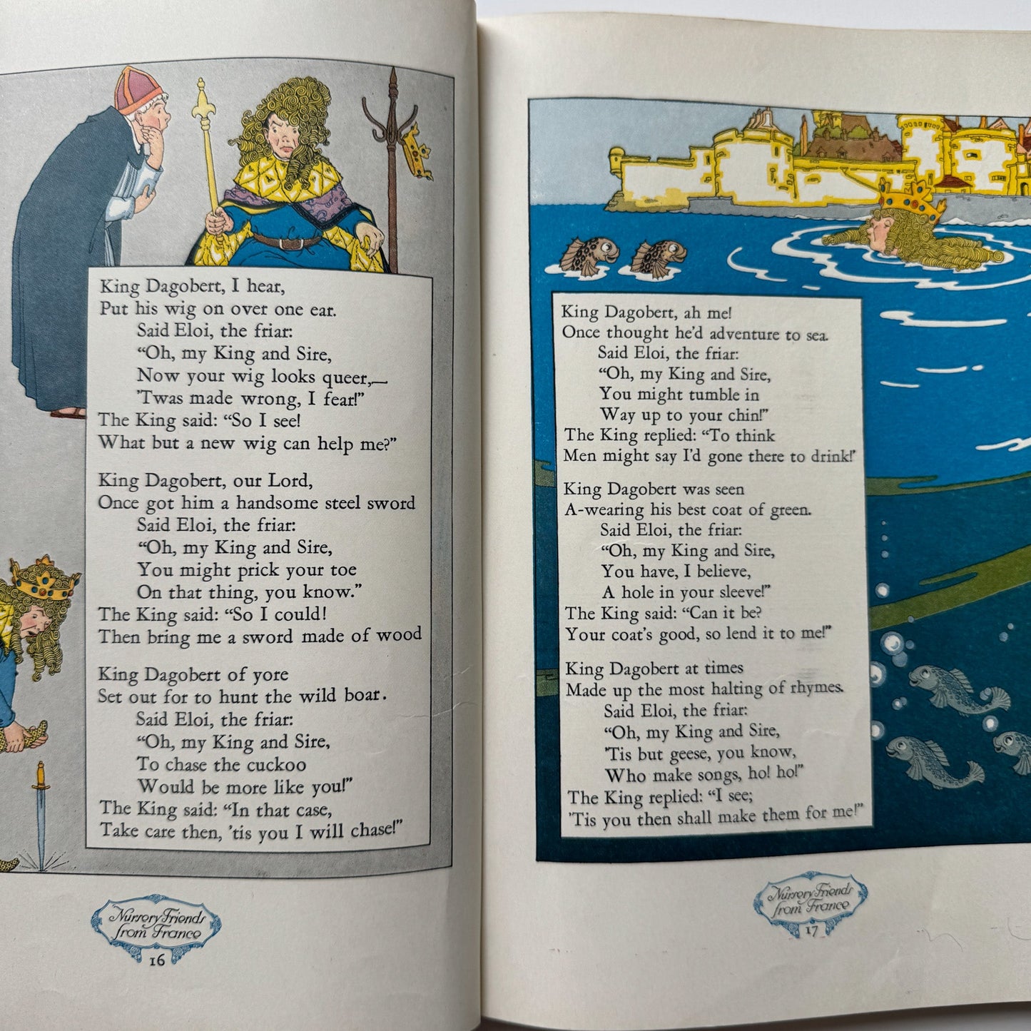 Nursery Friends From France, Olive Beaupré Miller, Maud & Miska Petersham, 1954, My Travelship Series (Copy) - Pretty Old Books