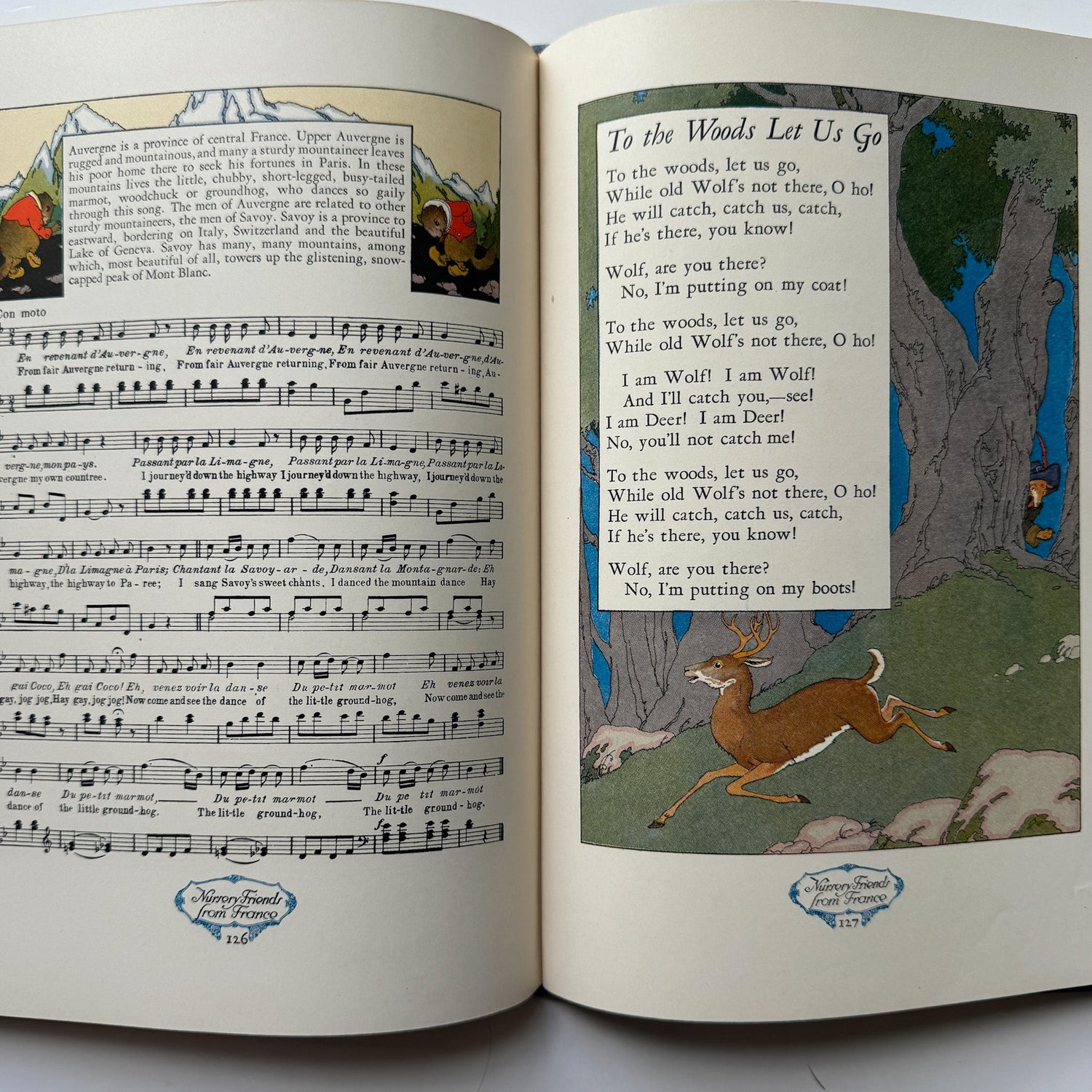 Nursery Friends From France, Olive Beaupré Miller, Maud & Miska Petersham, 1954, My Travelship Series (Copy) - Pretty Old Books