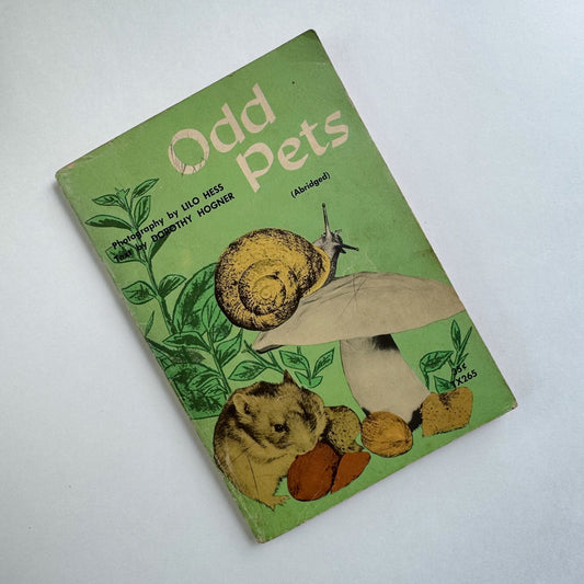 Odd Pets, How To Care For Wild Animals, Scholastic 1960 - Pretty Old Books