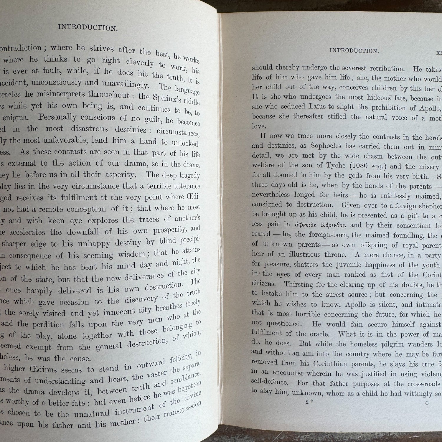 Oedipus Tyrannus by Sophocles, 1897 Ginn & Company School Edition, Greek - Pretty Old Books