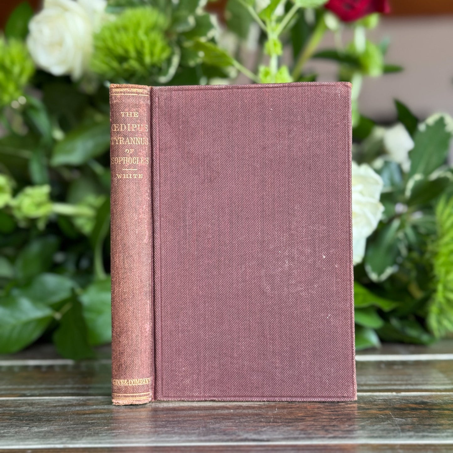 Oedipus Tyrannus by Sophocles, 1897 Ginn & Company School Edition, Greek - Pretty Old Books