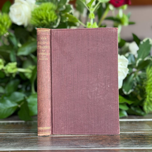 Oedipus Tyrannus by Sophocles, 1897 Ginn & Company School Edition, Greek - Pretty Old Books