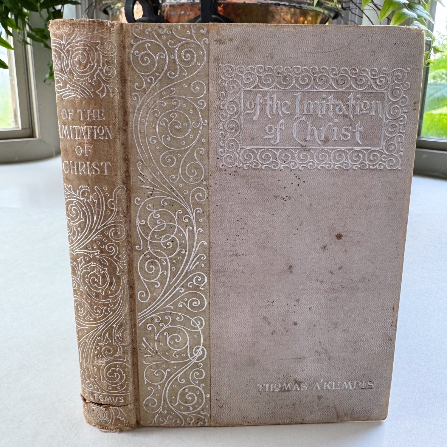 Of the Imitation of Christ, Thomas A. Kempis, 1893 Ornate Henry Altemus Hardcover - Pretty Old Books