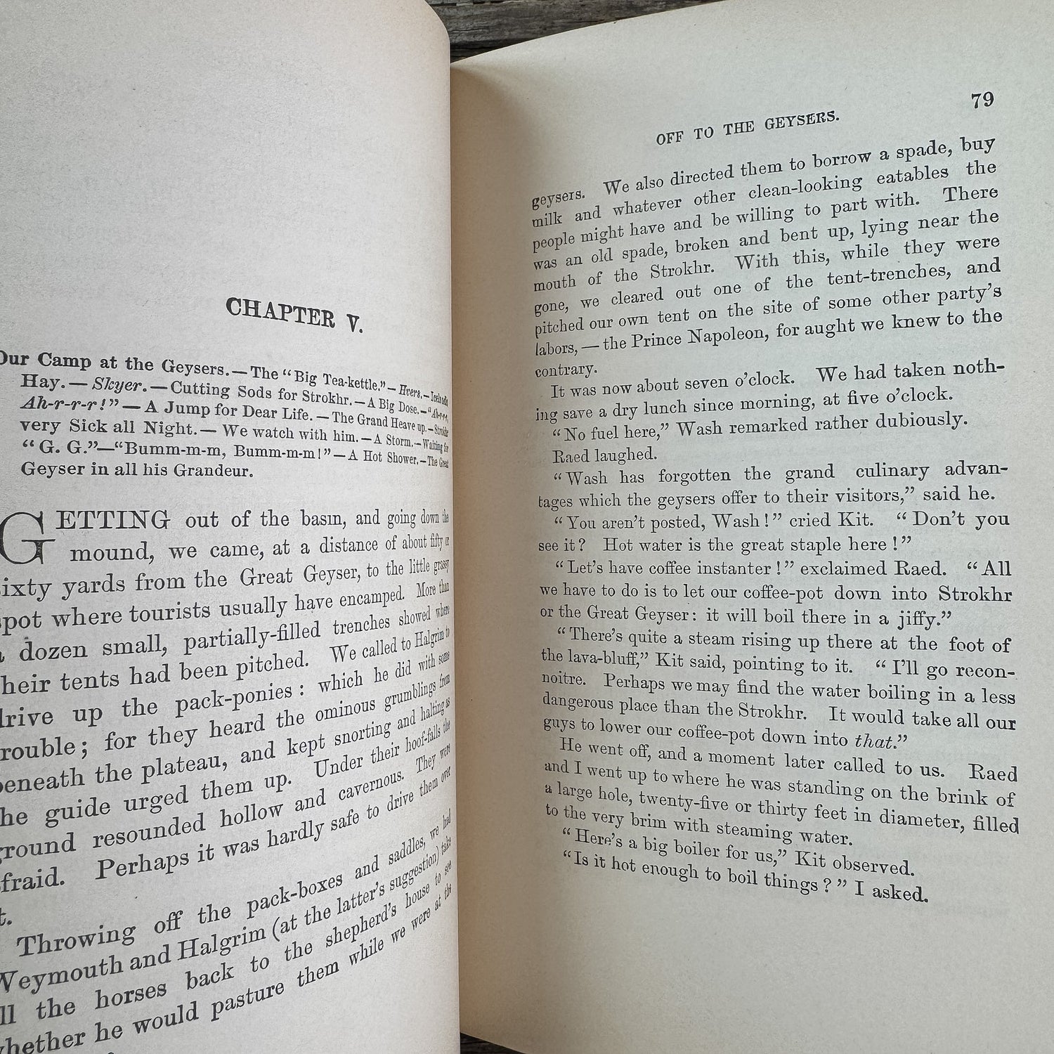 Off to the Geysers, C.A. Stephens, 1873 Young Adult Adventure - Pretty Old Books