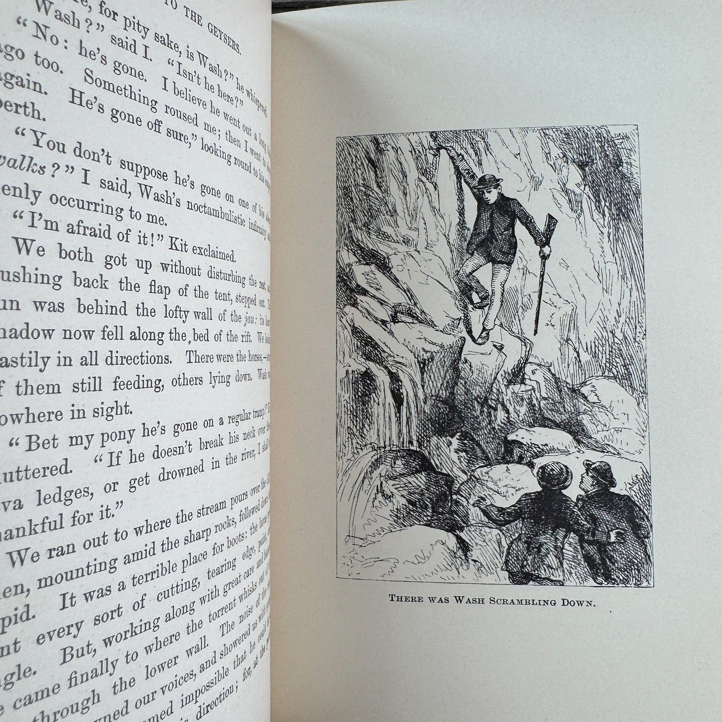 Off to the Geysers, C.A. Stephens, 1873 Young Adult Adventure - Pretty Old Books