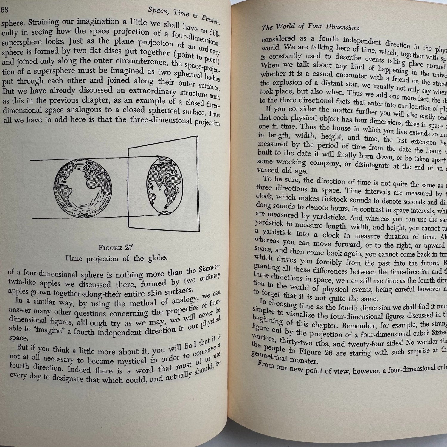 One Two Three...Infinity, George Gamow, Facts and Speculations of Science, Hardcover 4th Printing, 1949 - Pretty Old Books