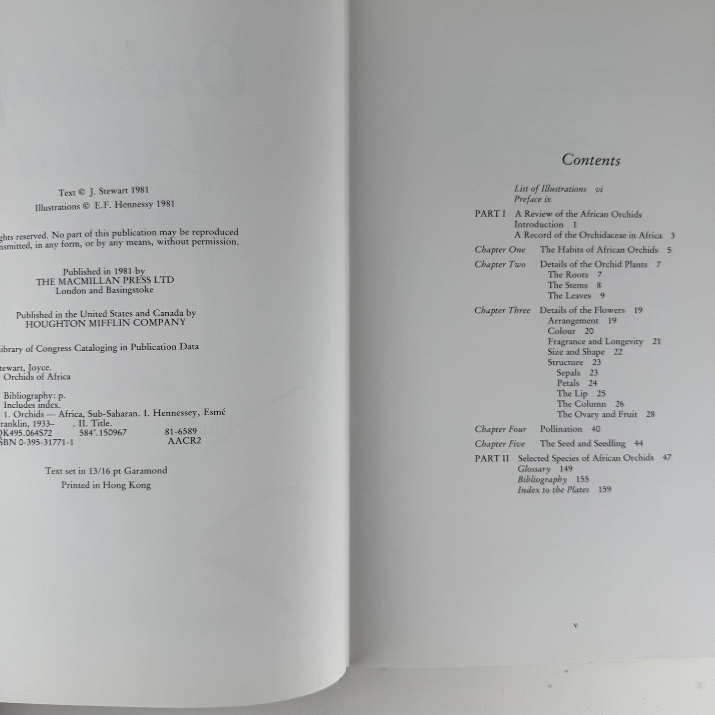 Orchids of Africa, 1981, 50 Color Plates - Pretty Old Books