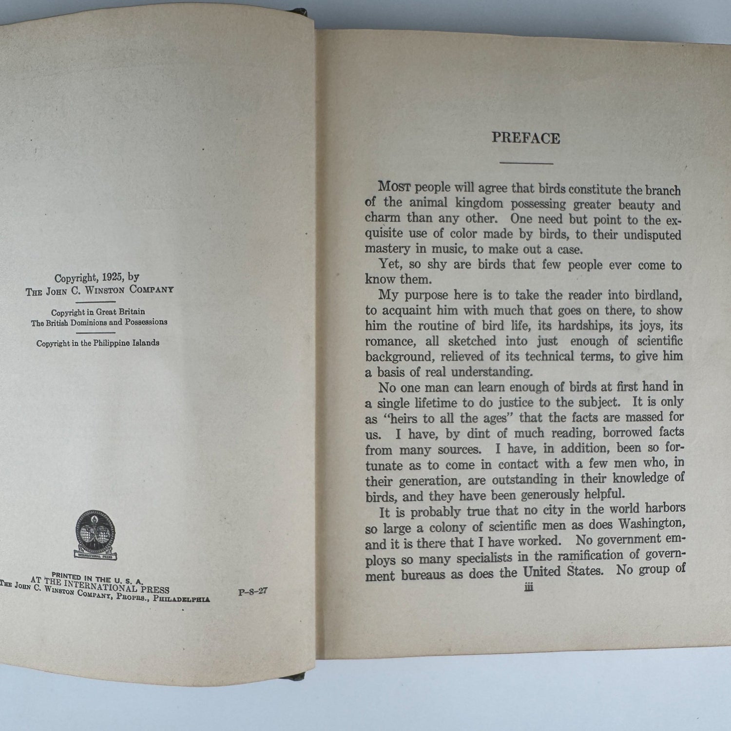 Our Bird Friend and Foes, 1925, Romance of Science Series - Pretty Old Books