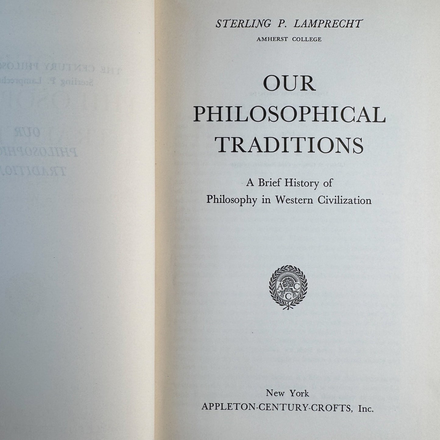 Our Philosophical Traditions, 1955 School Book - Pretty Old Books