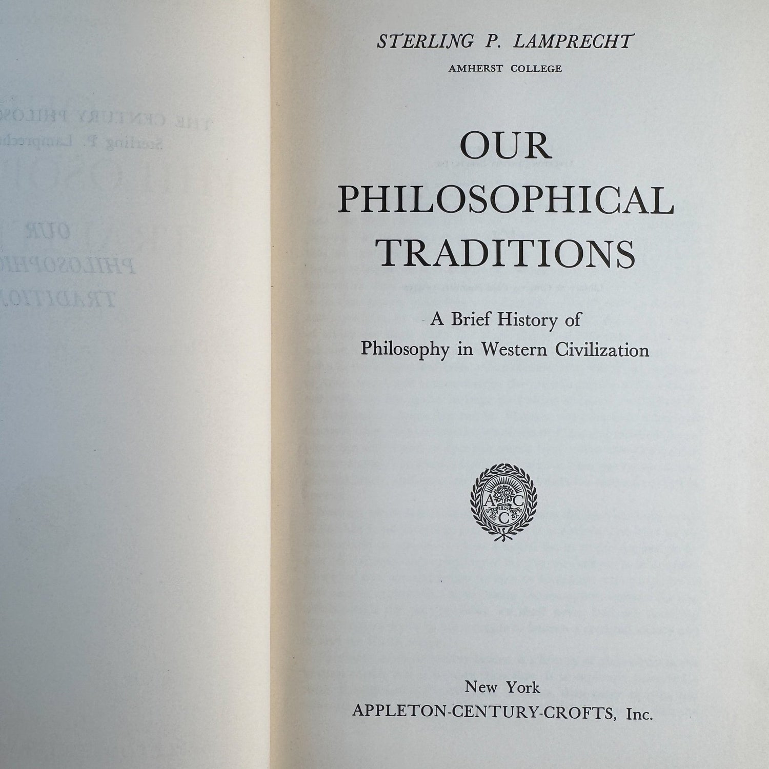 Our Philosophical Traditions, 1955 School Book - Pretty Old Books