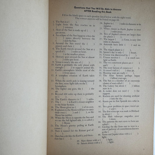 Our Sun and the Worlds Around It, A Golden Book, 1965 - Pretty Old Books