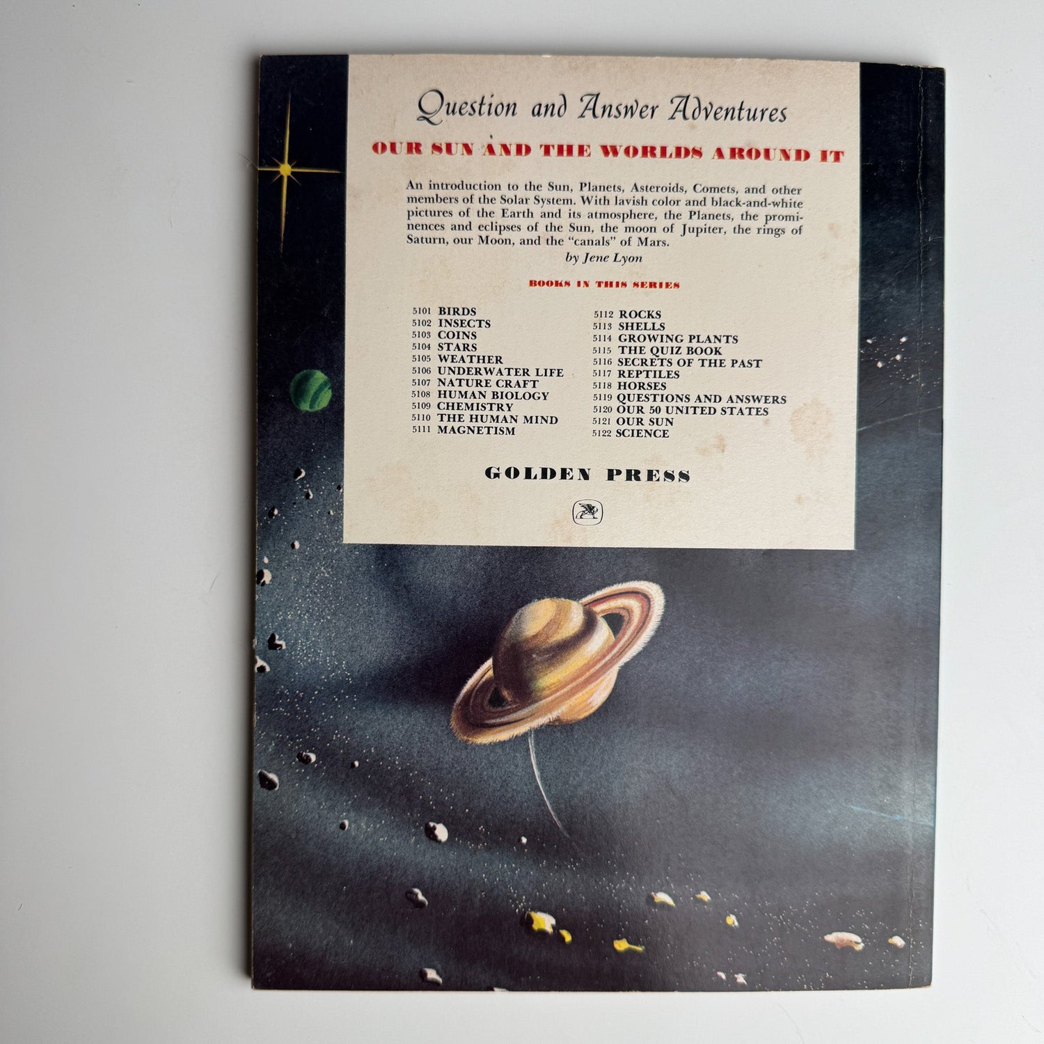 Our Sun and the Worlds Around It, A Golden Book, 1965 - Pretty Old Books