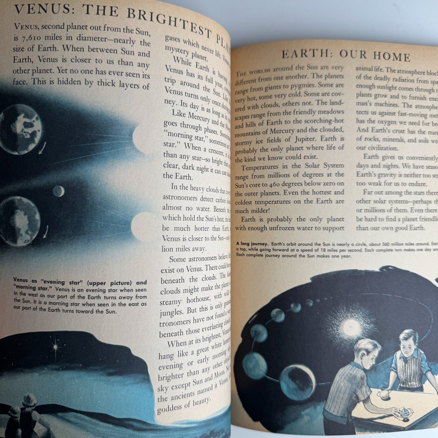 Our Sun and the Worlds Around It, A Golden Book, 1965 - Pretty Old Books