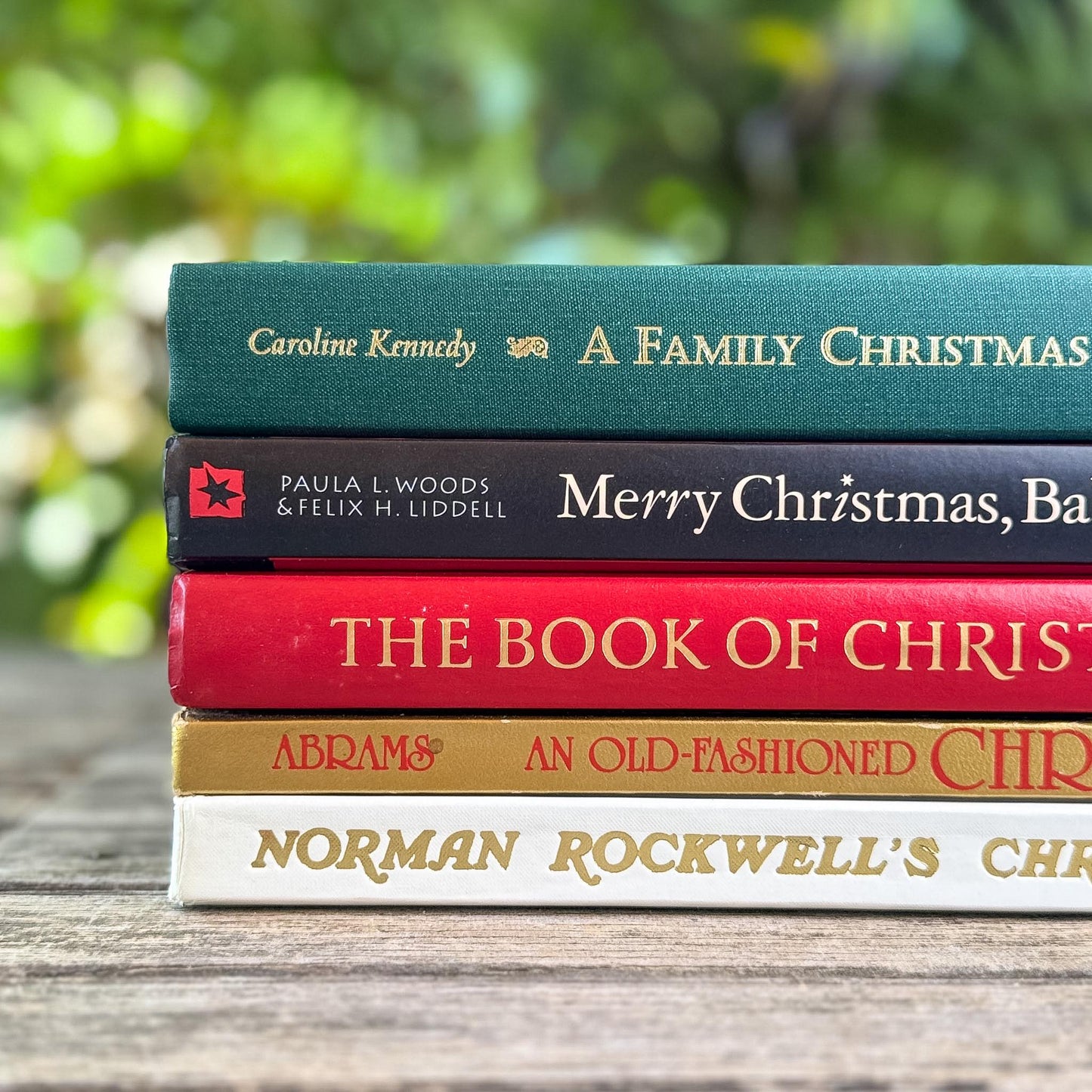 Oversized Vintage Christmas Book Bundle - Pretty Old Books