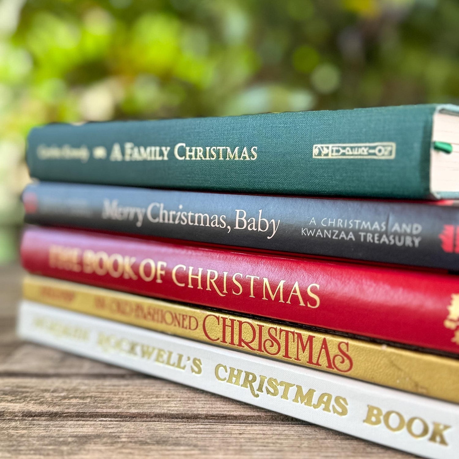 Oversized Vintage Christmas Book Bundle - Pretty Old Books