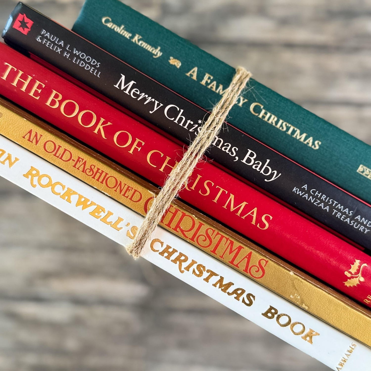 Oversized Vintage Christmas Book Bundle - Pretty Old Books