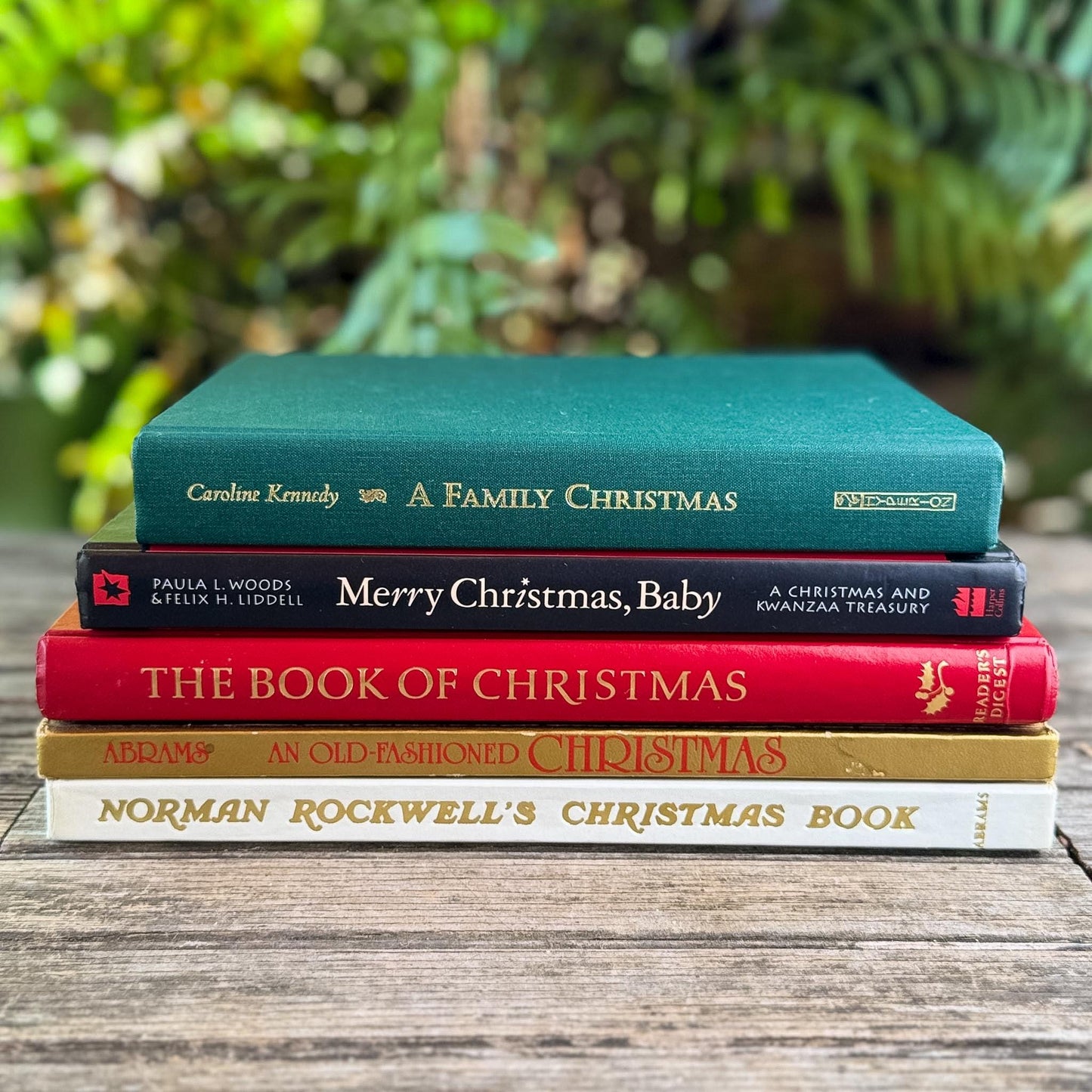 Oversized Vintage Christmas Book Bundle - Pretty Old Books