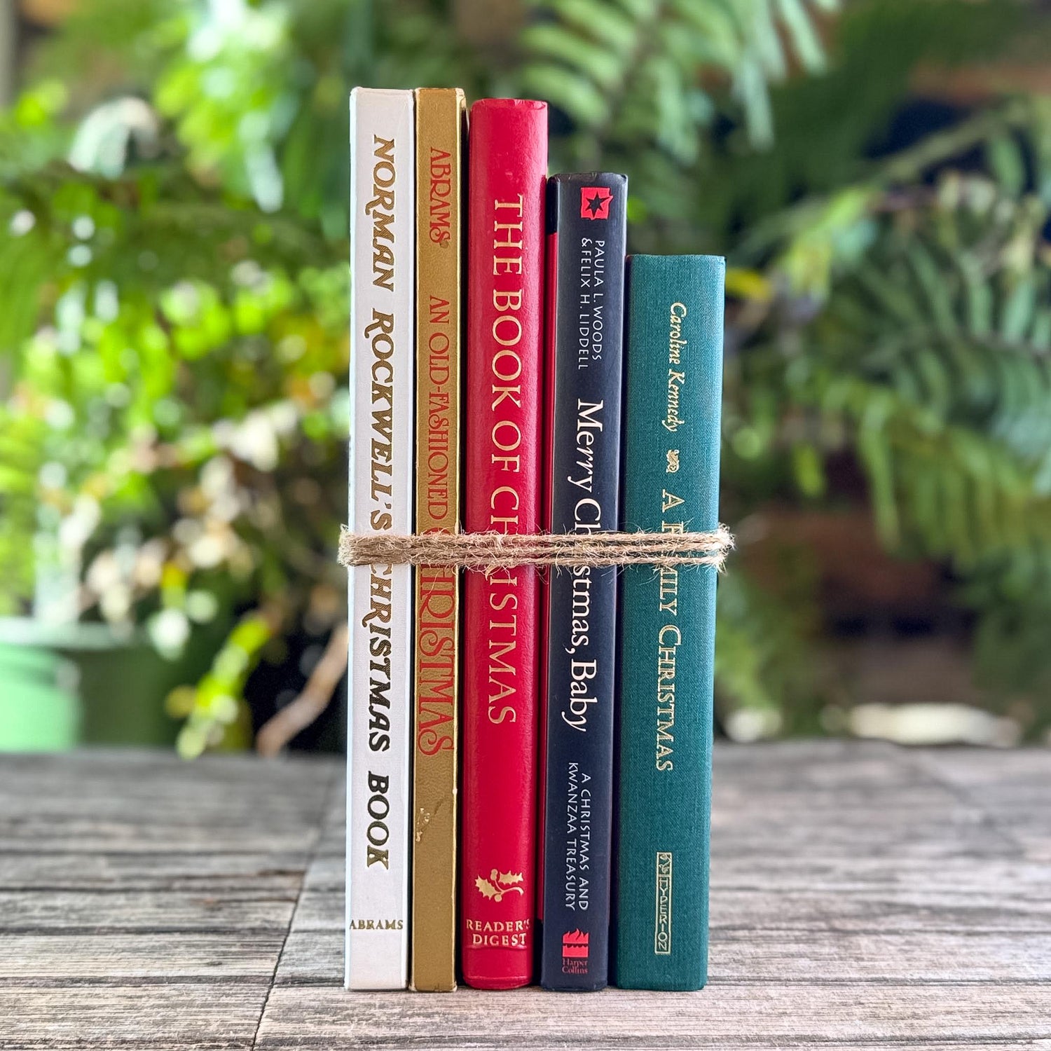 Oversized Vintage Christmas Book Bundle - Pretty Old Books