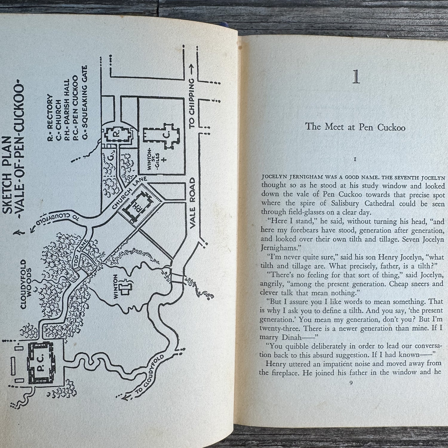 Overture to Death, Ngaio Marsh, 1939, First Printing Mystery - Pretty Old Books