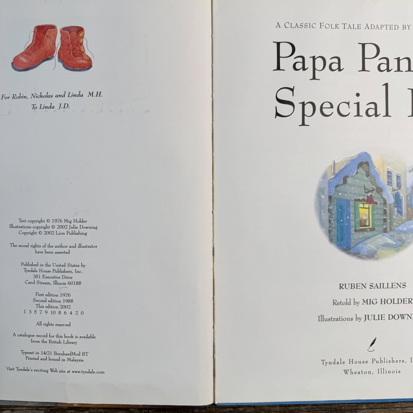 Papa Panov's Special Day, 2002, A Classic Folk Tale Adapted by Leo Tolstoy - Pretty Old Books