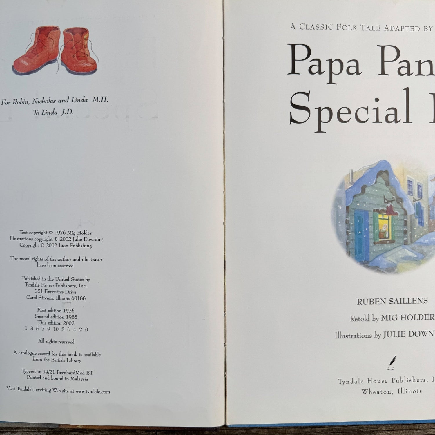 Papa Panov's Special Day, 2002, A Classic Folk Tale Adapted by Leo Tolstoy - Pretty Old Books