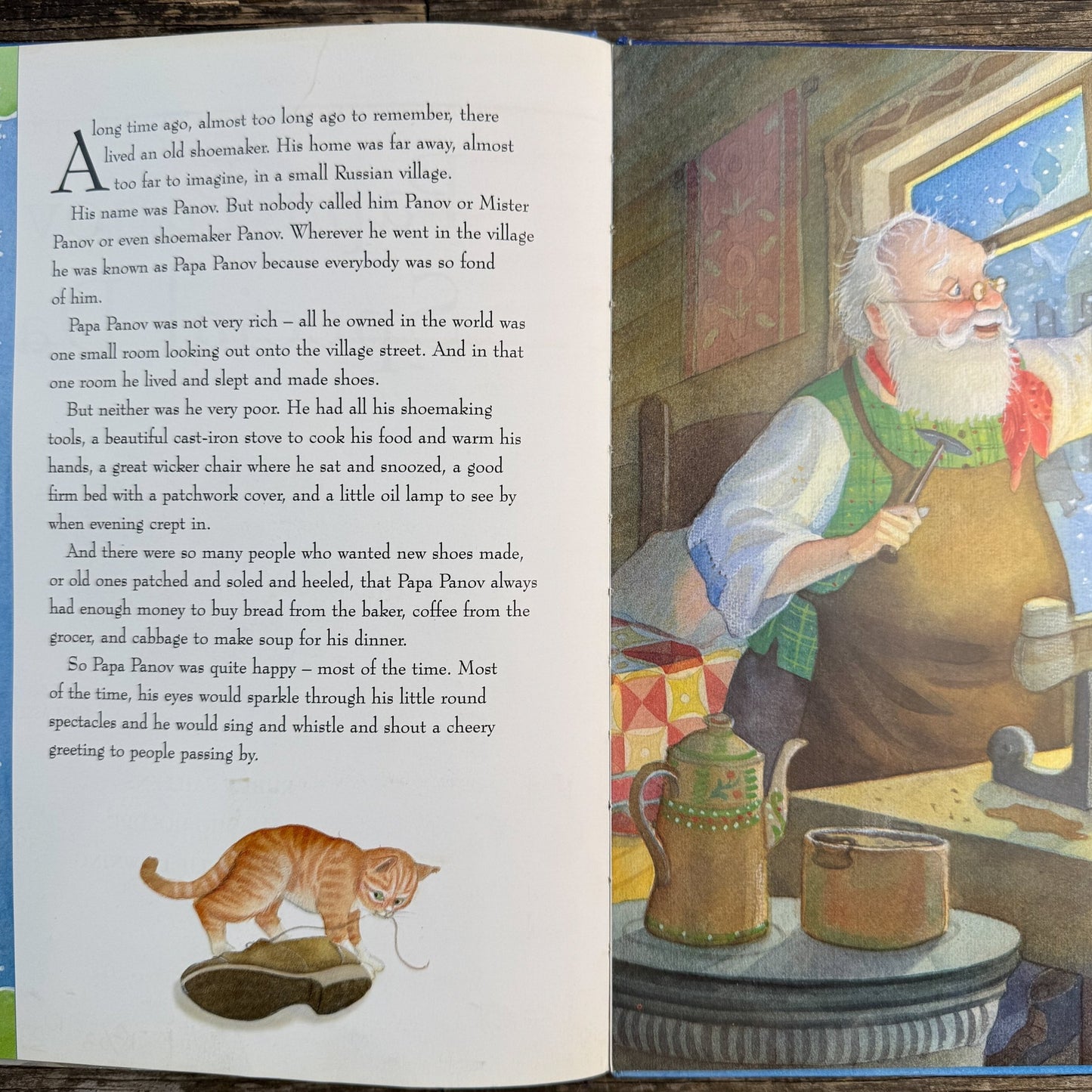 Papa Panov's Special Day, 2002, A Classic Folk Tale Adapted by Leo Tolstoy - Pretty Old Books