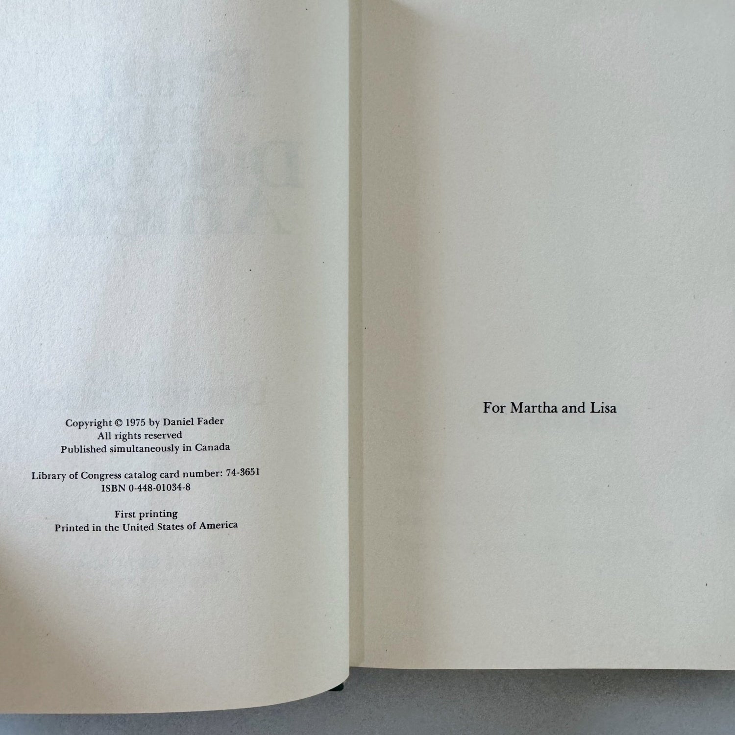 Paul and I Discover American, Daniel Fader, 1975 First Edition Hardcover - Pretty Old Books