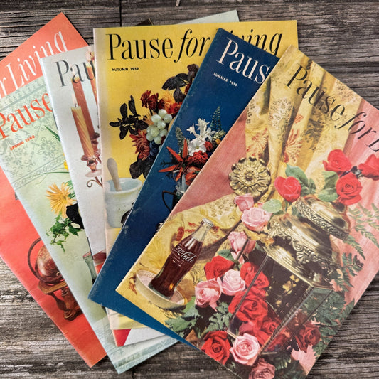 Pause for Living, Coca-Cola Booklets for Homemakers 1958-1960 - Pretty Old Books