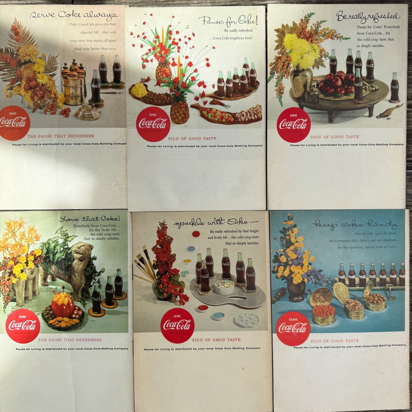 Pause for Living, Coca-Cola Booklets for Homemakers 1958-1960 - Pretty Old Books