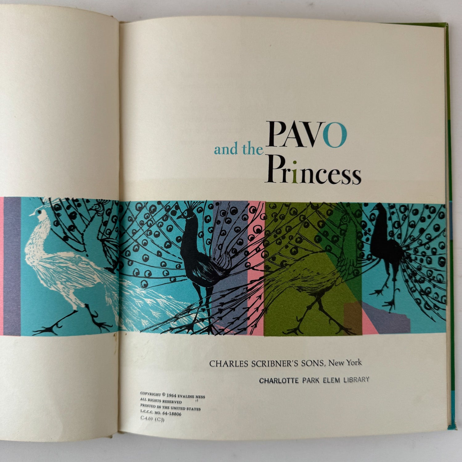 Pavo and the Princess, Evaline Ness, 1964, Children's Book - Pretty Old Books