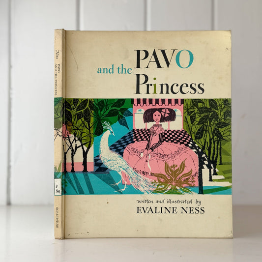 Pavo and the Princess, Evaline Ness, 1964, Children's Book - Pretty Old Books