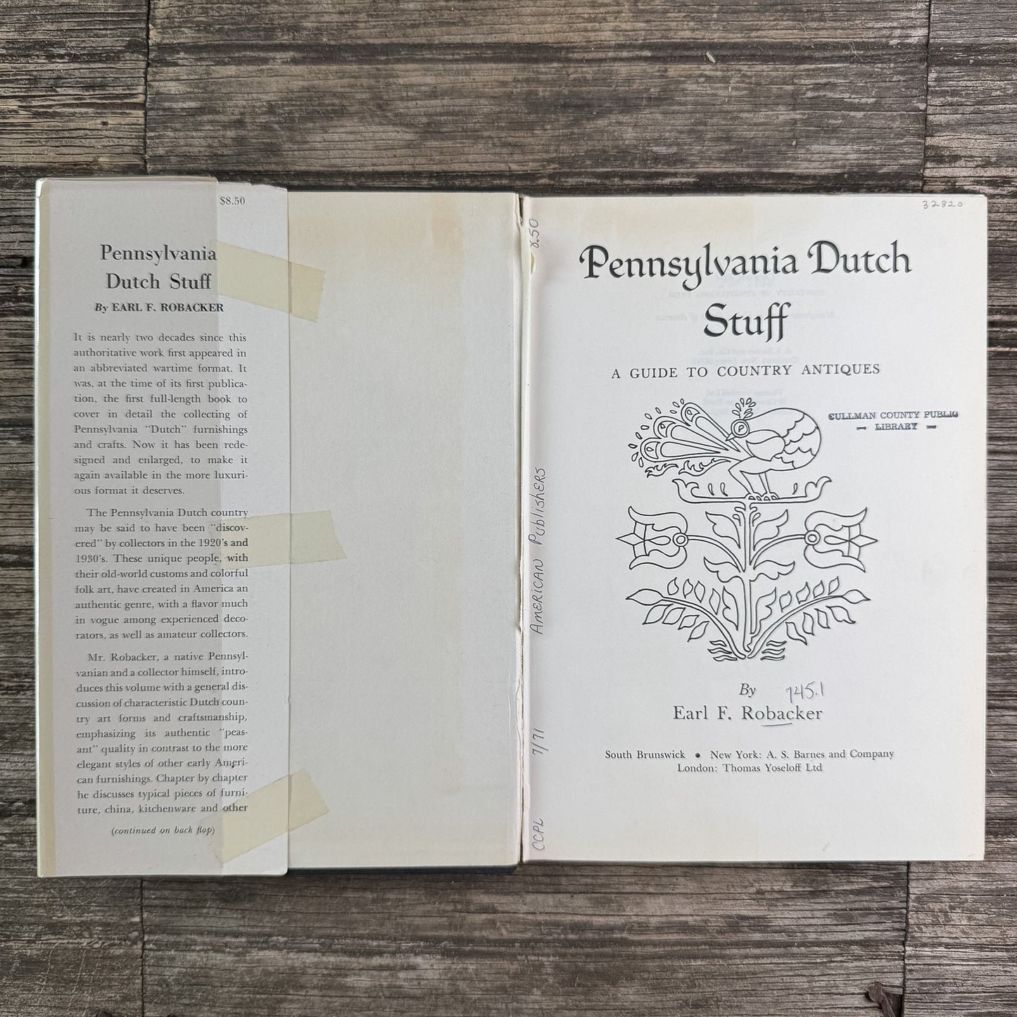 Pennsylvania Dutch Stuff: A Guide to Country Antiques, Earl F. Robacker, 1944 - Pretty Old Books