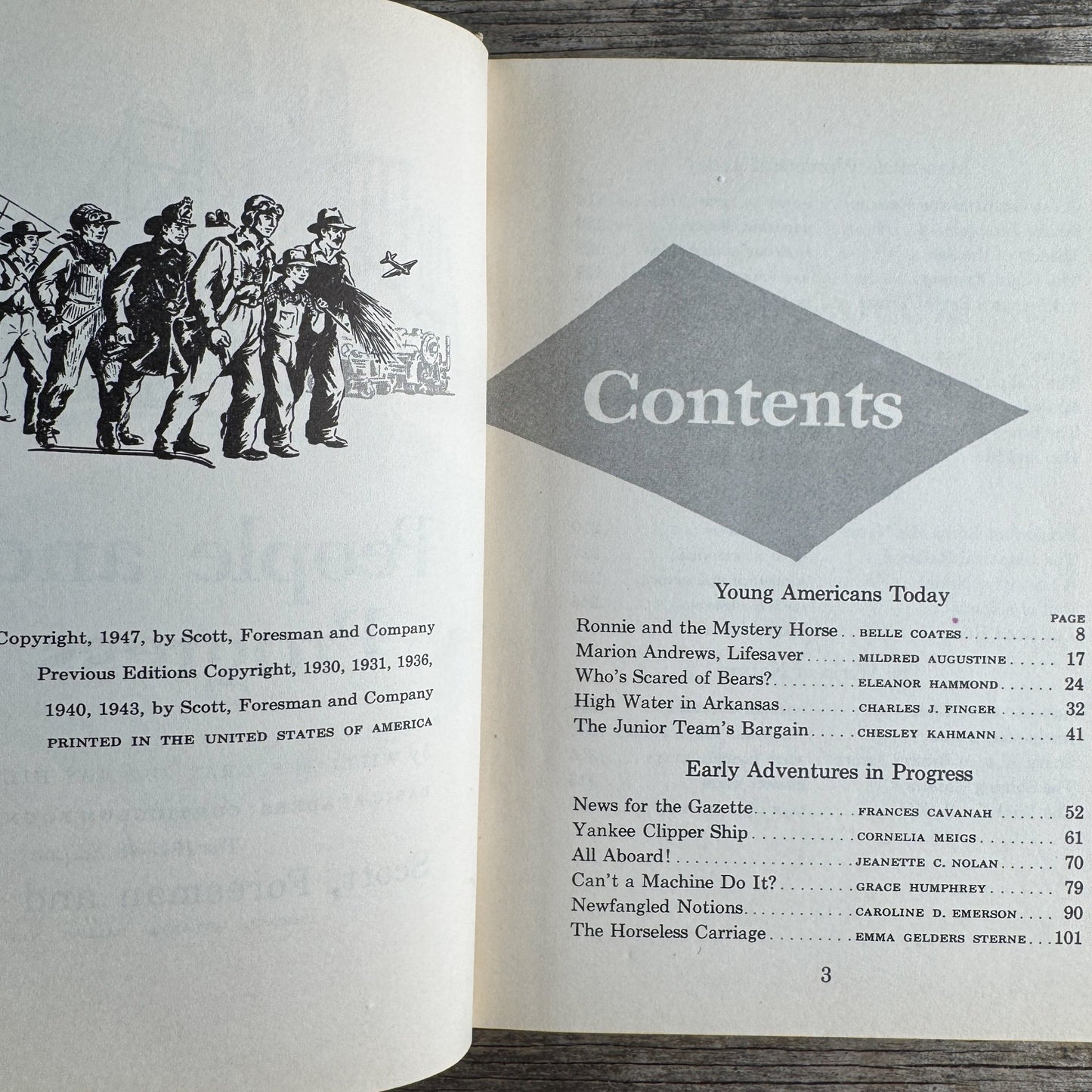 People and Progress, William S. Gray and May Hill Arbuthnot, 1947-48 Edition - Pretty Old Books