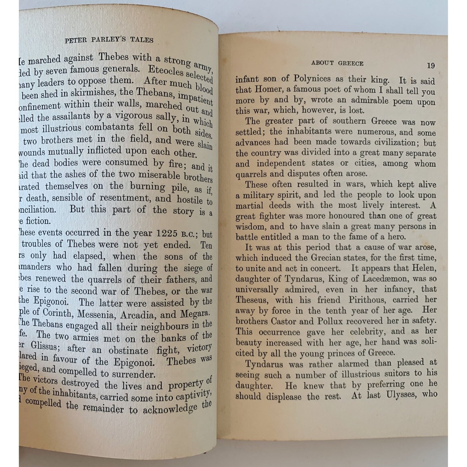 Peter Parley's Tales of Greece and Rome, Blackie's Library - Hardcover - Pretty Old Books