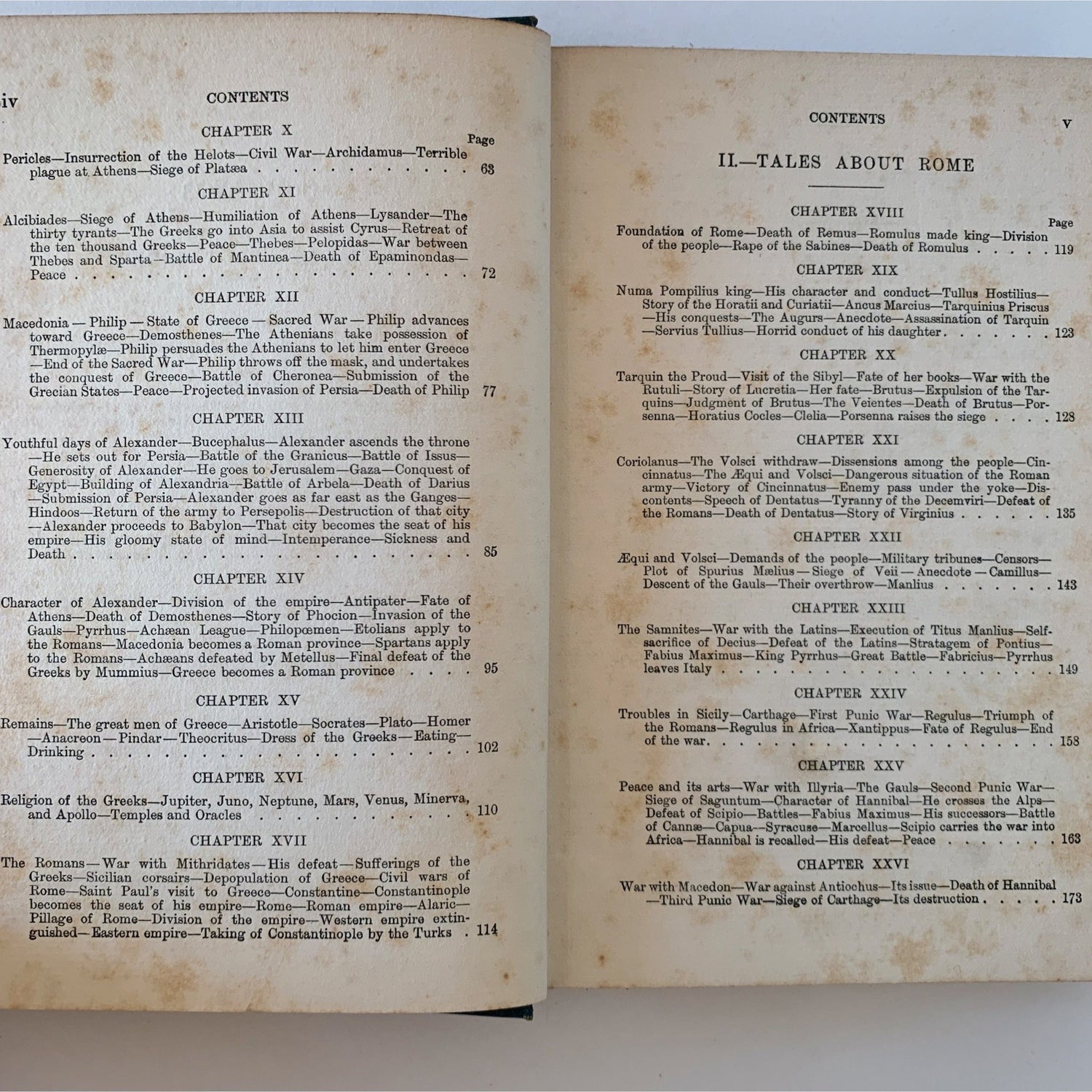 Peter Parley's Tales of Greece and Rome, Blackie's Library - Hardcover - Pretty Old Books