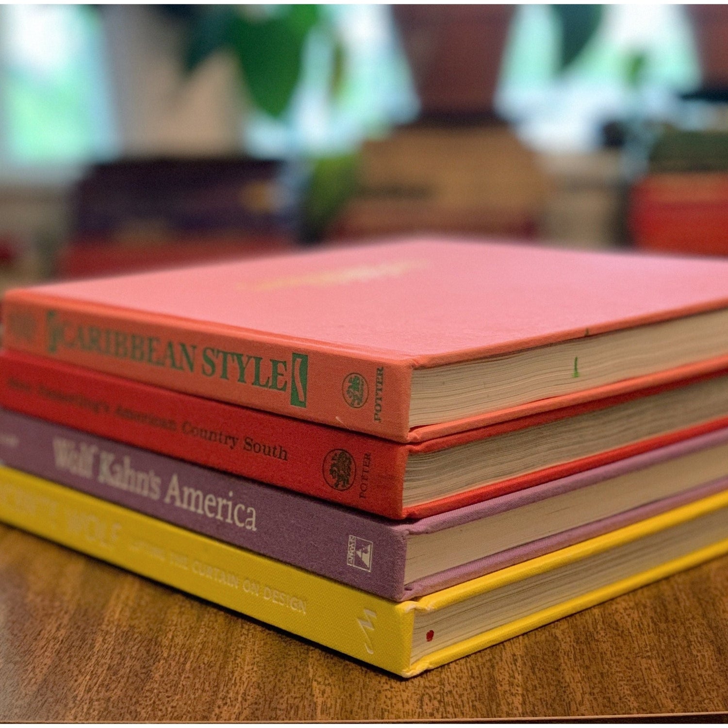 Pink, Purple, and Yellow Vintage Coffee Table Book Set, Books for Design, Feminine Pastel Books - Pretty Old Books