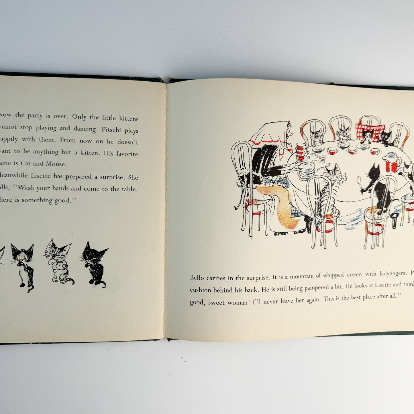Pitschi, Hans Fischer, 1953 Hardcover Cat Story - Pretty Old Books