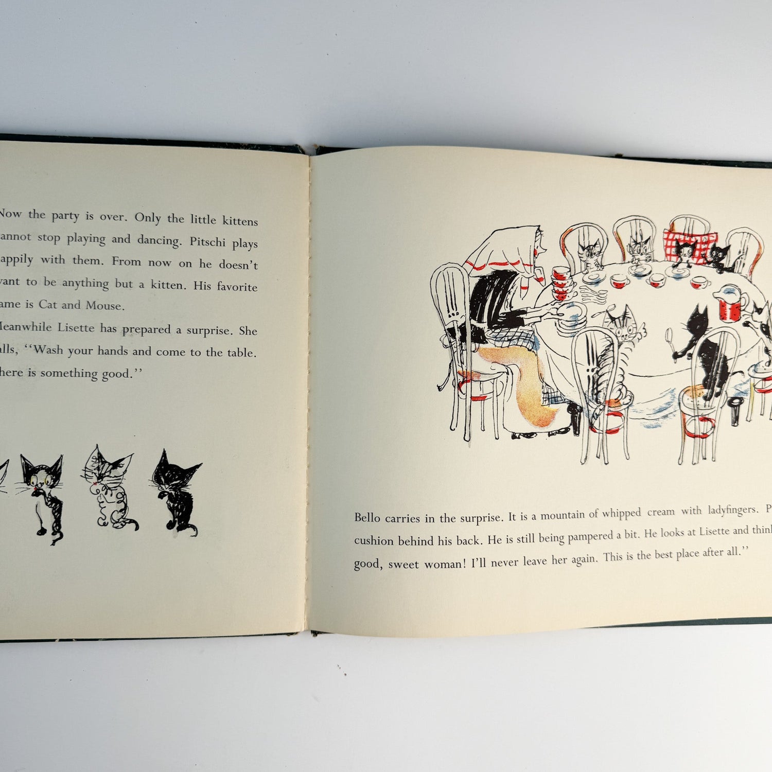 Pitschi, Hans Fischer, 1953 Hardcover Cat Story - Pretty Old Books