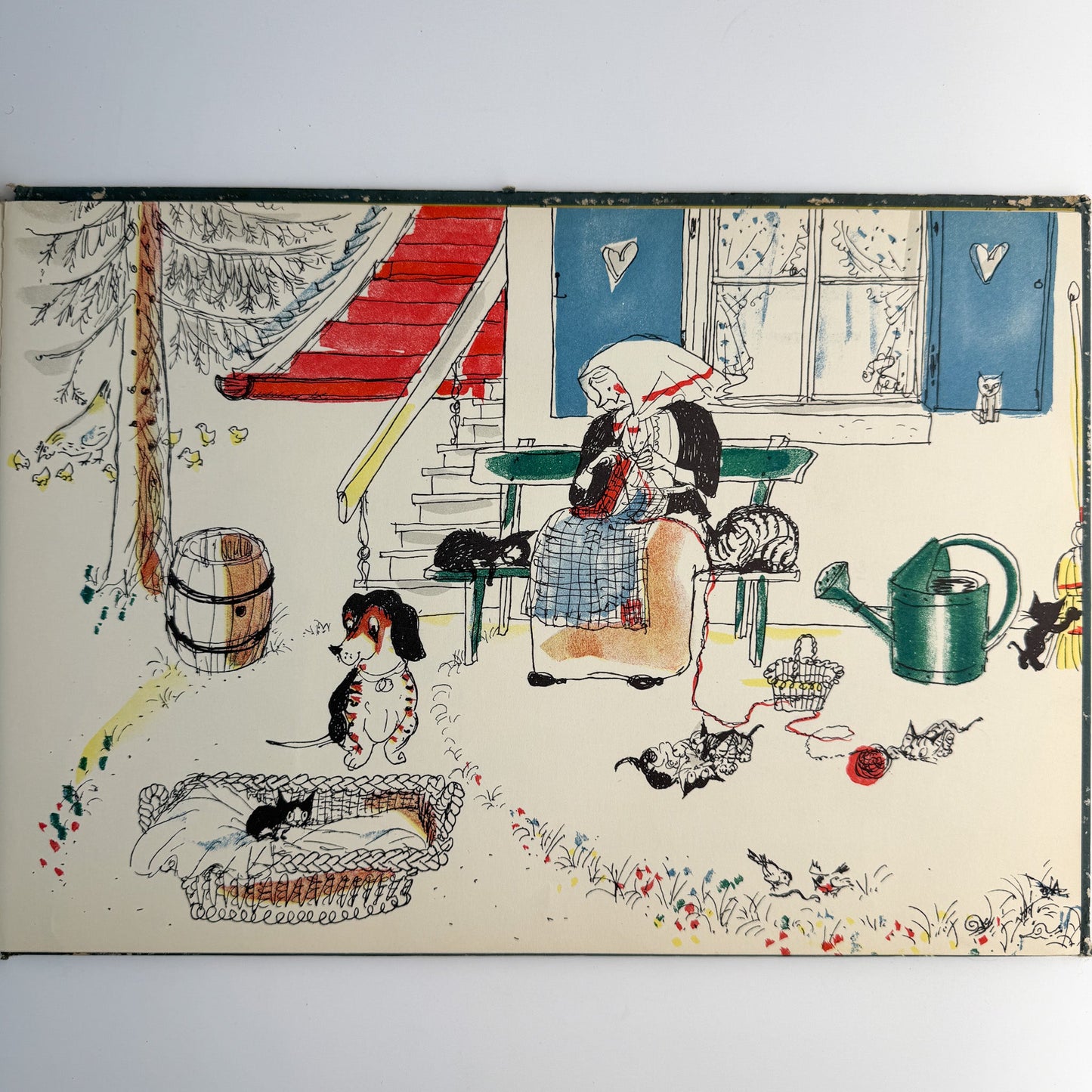 Pitschi, Hans Fischer, 1953 Hardcover Cat Story - Pretty Old Books