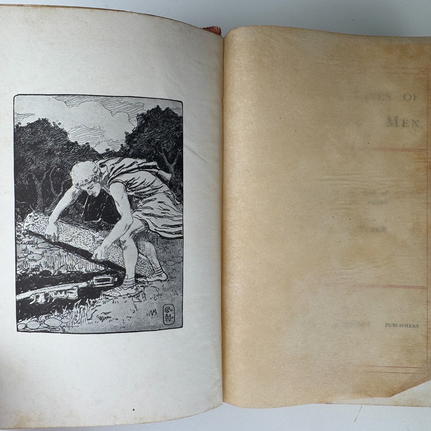 Plutarch’s Lives: Antique Half - Leather Volume, John Dryden - Pretty Old Books