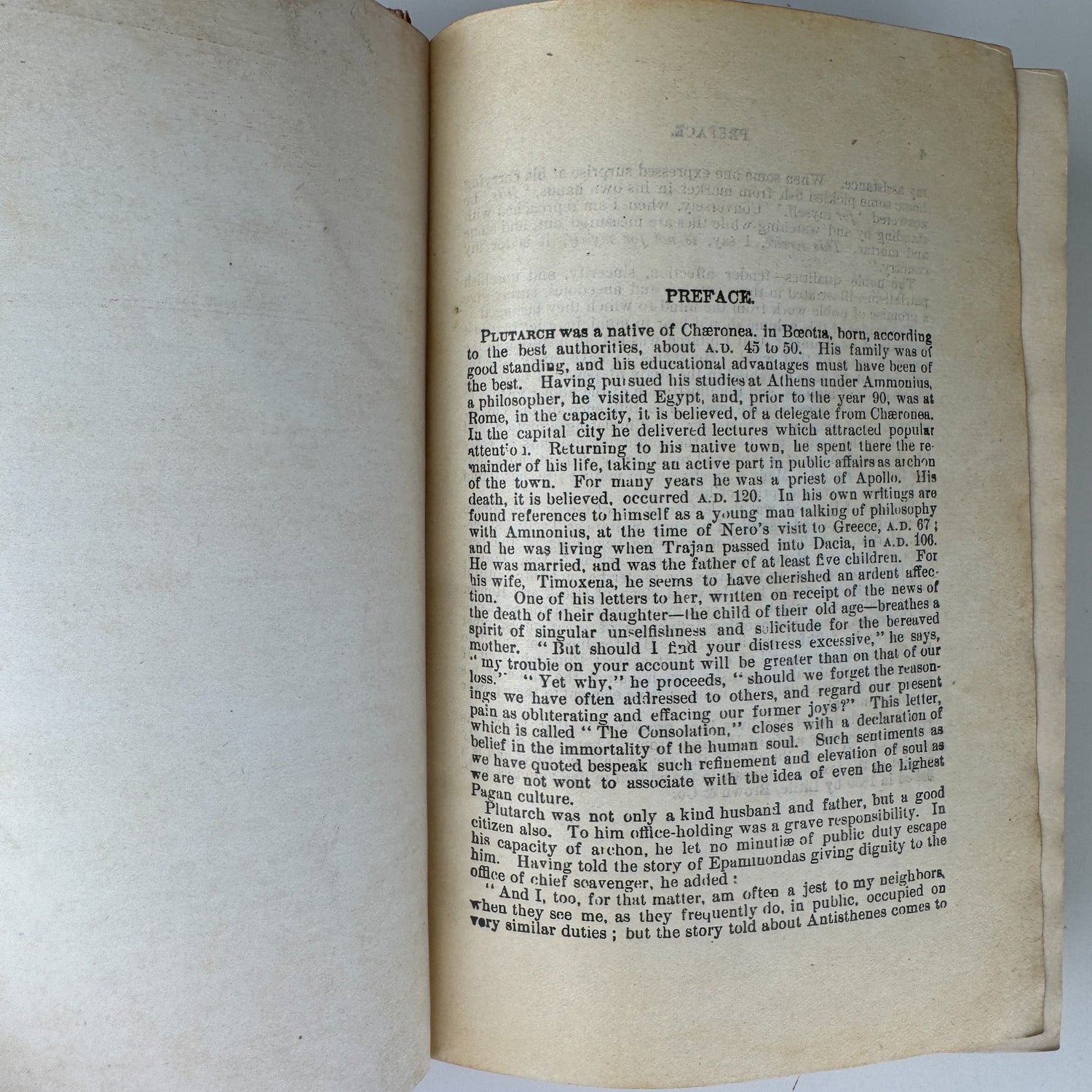 Plutarch’s Lives: Antique Half - Leather Volume, John Dryden - Pretty Old Books