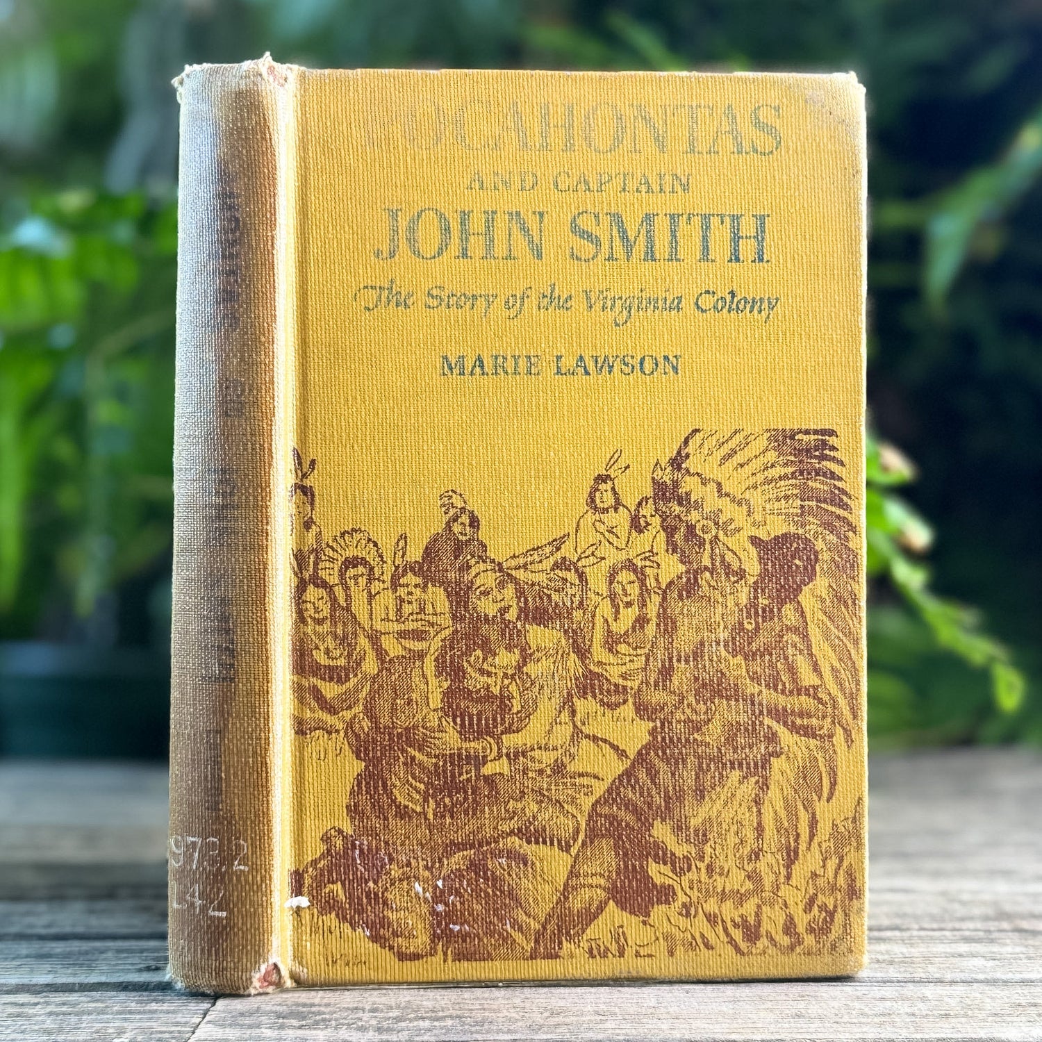 Pocahontas and Captain John Smith, Marie Lawson, 1950 - Pretty Old Books
