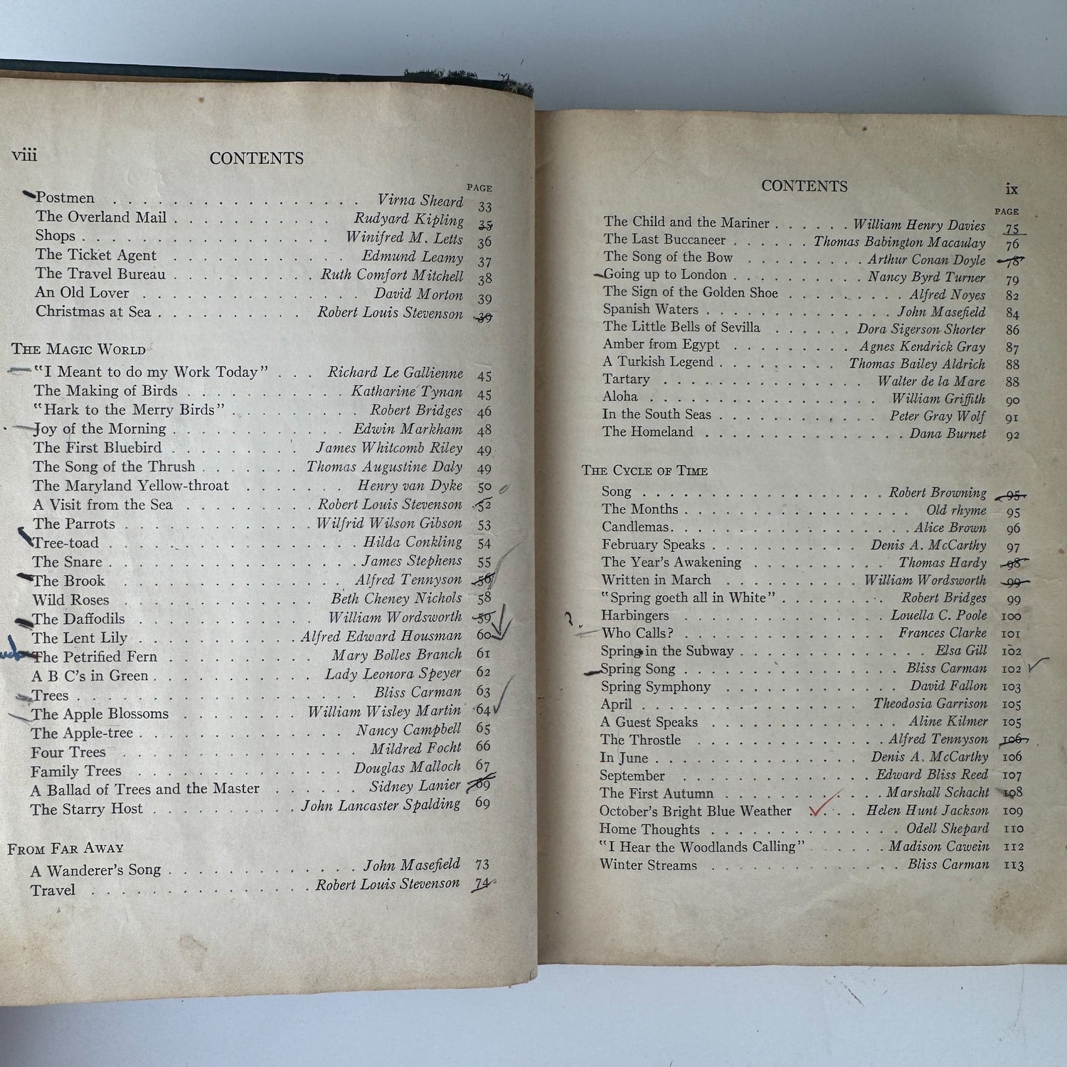 Poems of Youth, Vintage Middle School Poetry School Book, 1928 - Pretty Old Books