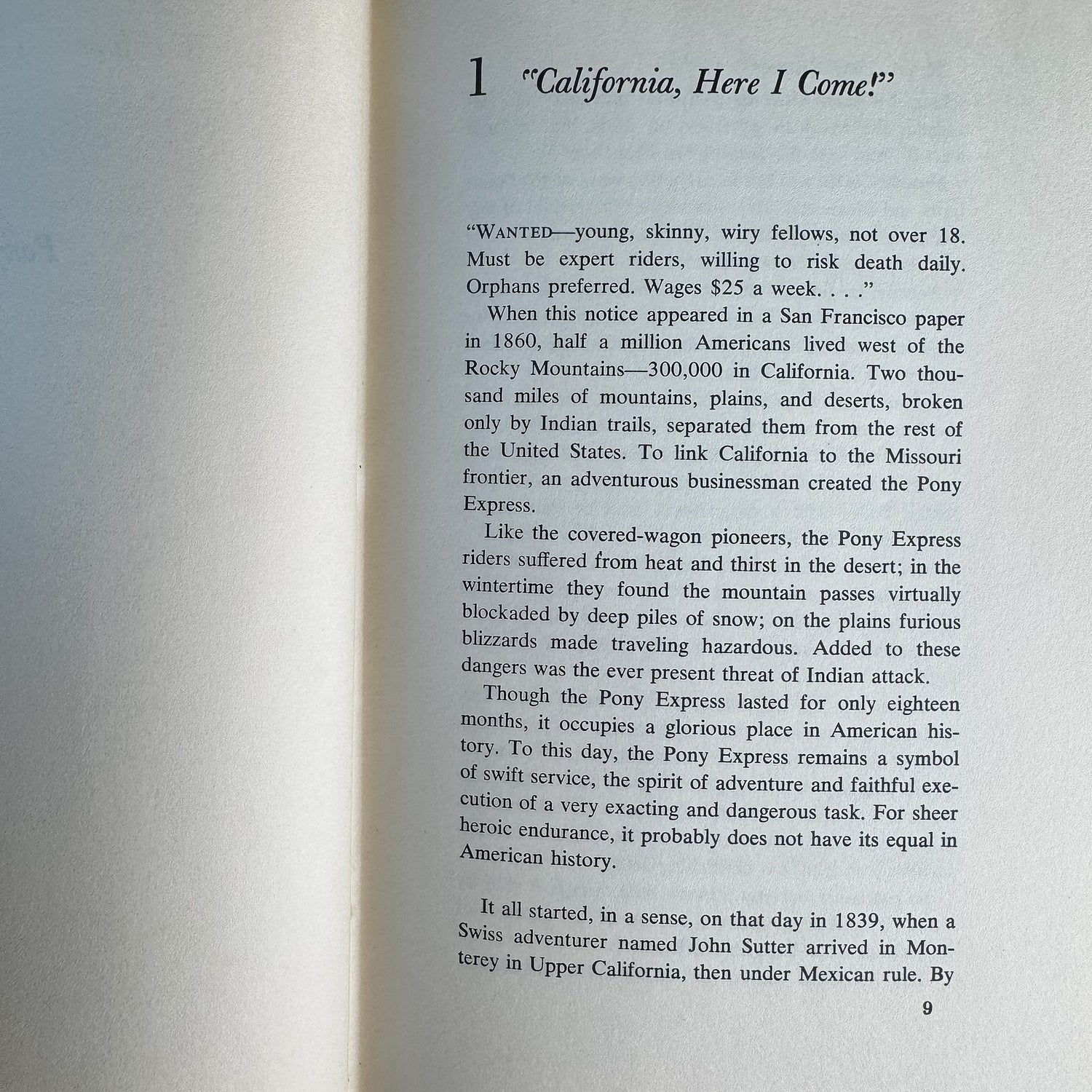 Pony Express, Fred Reinfeld, 1966, First Edition - Pretty Old Books